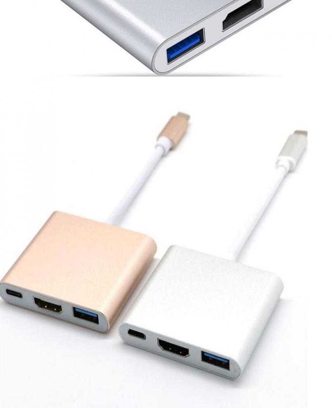 3 in 1 PD Carica 4K 1080P USB Tipo C OTG Docking Station Hub Adapter 6