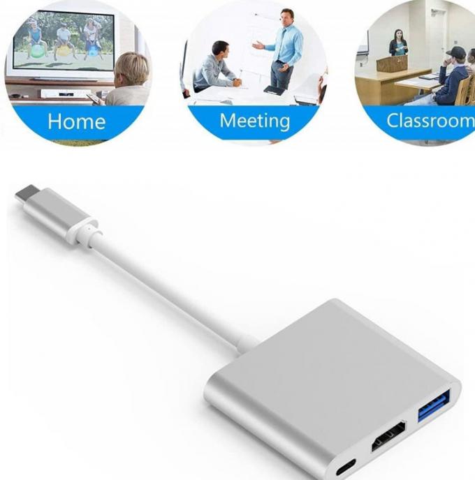 3 in 1 PD Carica 4K 1080P USB Tipo C OTG Docking Station Hub Adapter 4