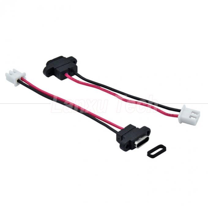 Cable di connettore USB tipo C resistente all'acqua Femminile per 2 pin 4 pin PH 2.0 XH 2.54 SH1.0 VH ZH MX 1