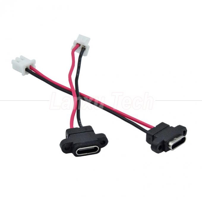 Cable di connettore USB tipo C resistente all'acqua Femminile per 2 pin 4 pin PH 2.0 XH 2.54 SH1.0 VH ZH MX 3