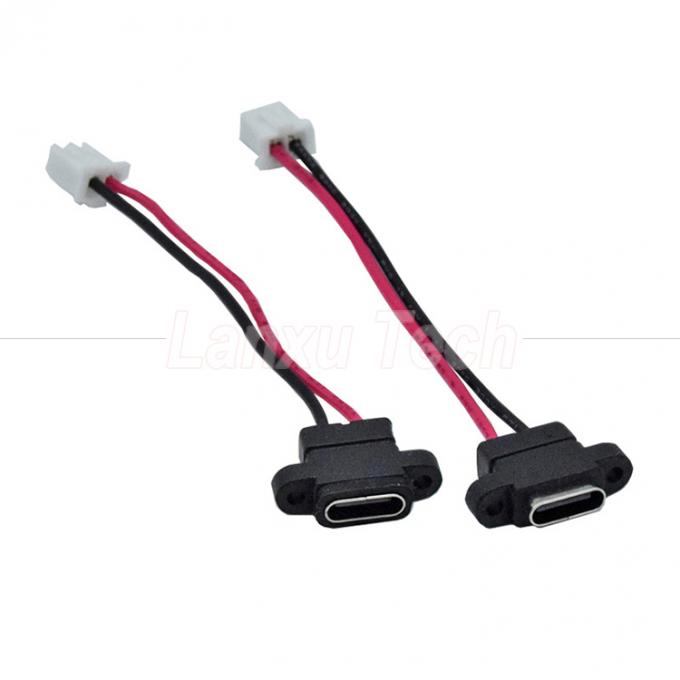 Cable di connettore USB tipo C resistente all'acqua Femminile per 2 pin 4 pin PH 2.0 XH 2.54 SH1.0 VH ZH MX 0