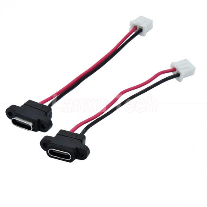 Cable di connettore USB tipo C resistente all'acqua Femminile per 2 pin 4 pin PH 2.0 XH 2.54 SH1.0 VH ZH MX 2