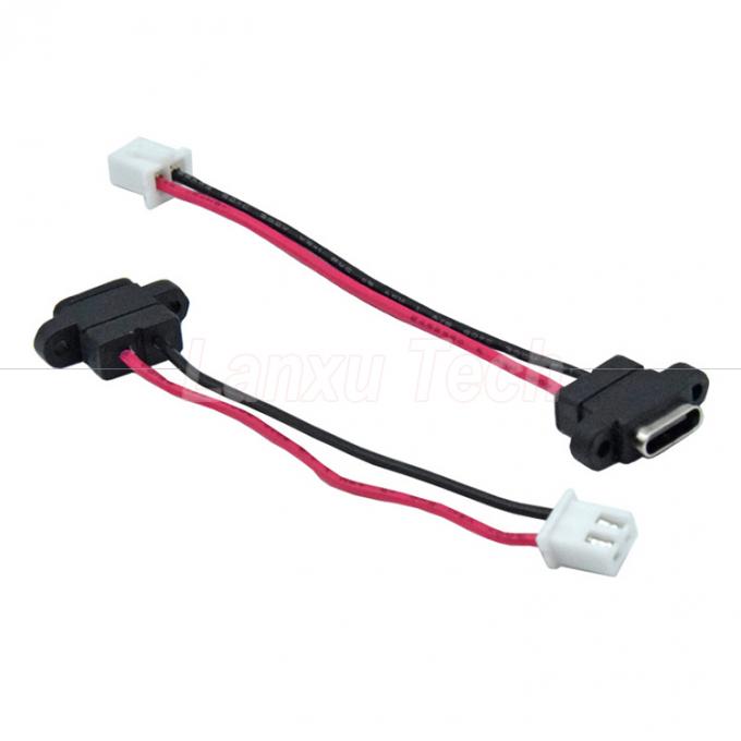 Cable di connettore USB tipo C resistente all'acqua Femminile per 2 pin 4 pin PH 2.0 XH 2.54 SH1.0 VH ZH MX 4