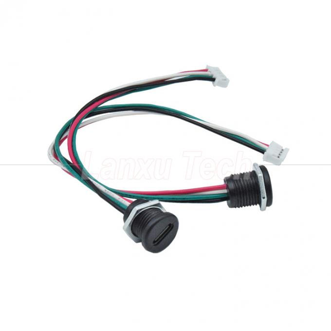Cable di connettore USB tipo C resistente all'acqua Femminile per 2 pin 4 pin PH 2.0 XH 2.54 SH1.0 VH ZH MX 5