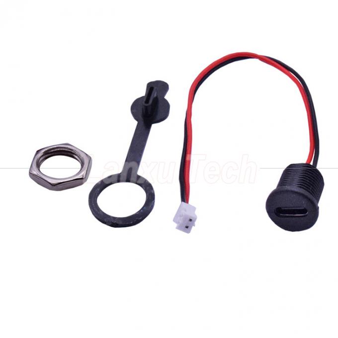 Capo impermeabile USB Tipo C Femminile Jack di presa a 2 pin PH 2.0 XH 2.54 SH1.0 VH ZH MX Cable connettore 3