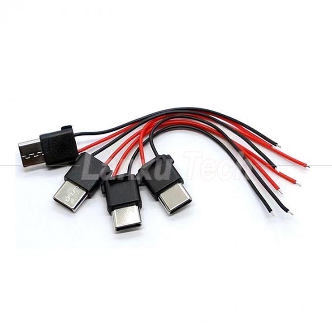 Cable di connettore USB tipo C 2 pin maschio per il telefono 0