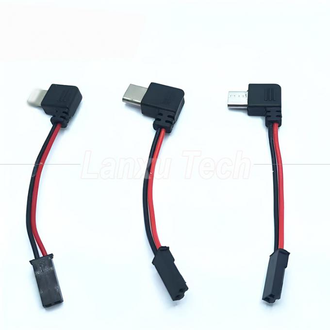 90 gradi angolo destro USB 8 pin Micro Tipo C a JST SYP Cable connettore per motociclista porta cellulari magnetici 0