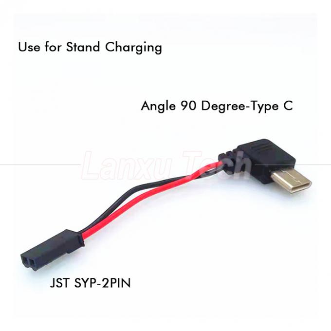 90 gradi angolo destro USB 8 pin Micro Tipo C a JST SYP Cable connettore per motociclista porta cellulari magnetici 3