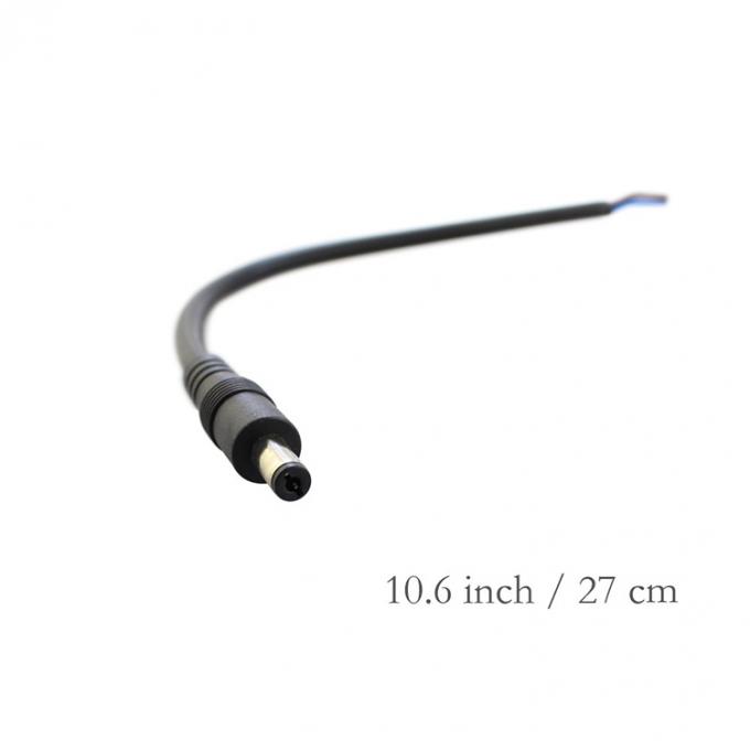 CUSTOM DC maschio femmina Jack barile 2.1x5.5mm per aprire Pigtail DC cavo di alimentazione 4