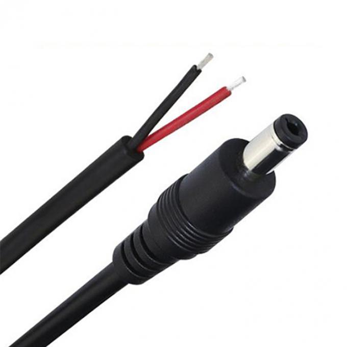 CUSTOM DC maschio femmina Jack barile 2.1x5.5mm per aprire Pigtail DC cavo di alimentazione 2