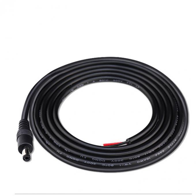 CUSTOM DC maschio femmina Jack barile 2.1x5.5mm per aprire Pigtail DC cavo di alimentazione 6