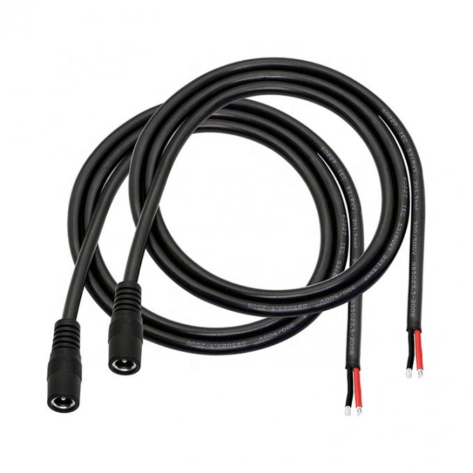 12V DC Barrel Jack 5.5x2.1mm 5.5x2.5mm 3.5x1.35mm Maschio Femmina Socket per aprire Pigtail Cable di alimentazione DC 1