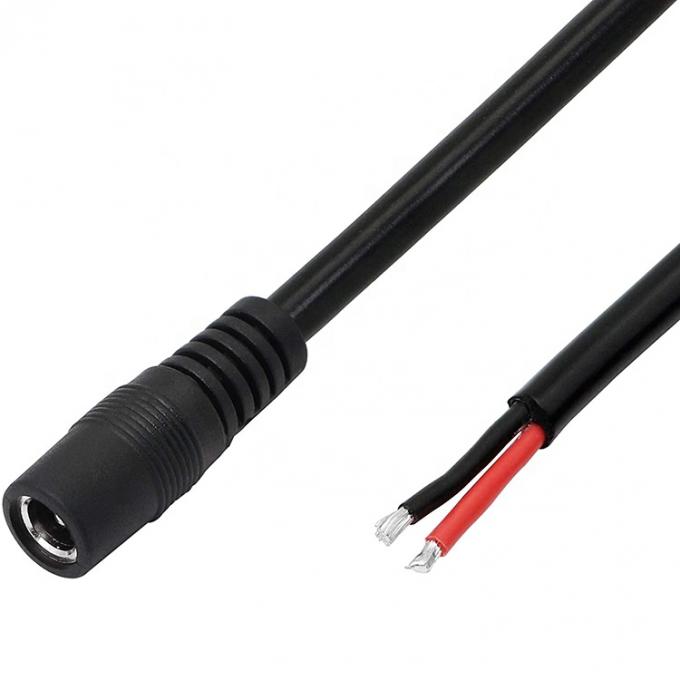12V DC Barrel Jack 5.5x2.1mm 5.5x2.5mm 3.5x1.35mm Maschio Femmina Socket per aprire Pigtail Cable di alimentazione DC 2