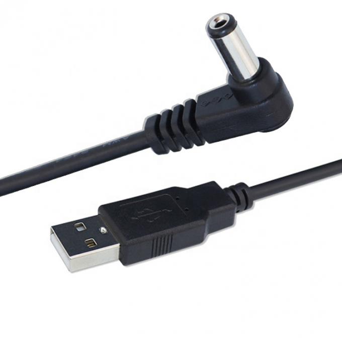 USB personalizzato Maschio ad angolo destro 5.5 X 2.1mm 2.5 3.5 1.35 connettore Maschio cavo DC 3
