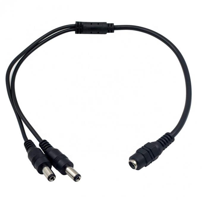 1 a 2 modi 1 femmina a 2 maschi 5.5x2.1 mm DC Power Supply Splitter Cable per telecamere CCTV Led Strip 1