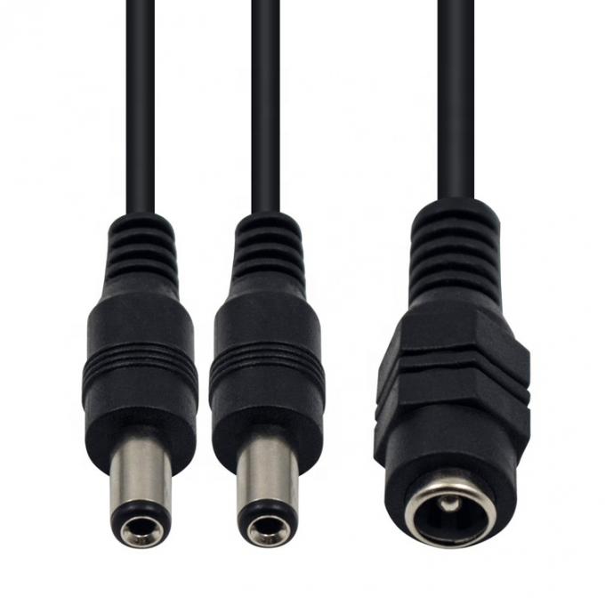 1 a 2 modi 1 femmina a 2 maschi 5.5x2.1 mm DC Power Supply Splitter Cable per telecamere CCTV Led Strip 4