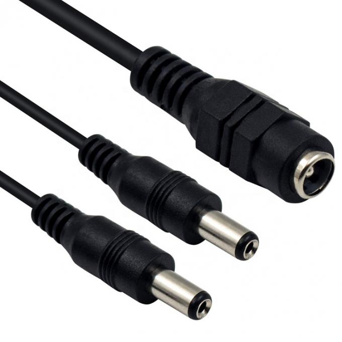 1 a 2 modi 1 femmina a 2 maschi 5.5x2.1 mm DC Power Supply Splitter Cable per telecamere CCTV Led Strip 3