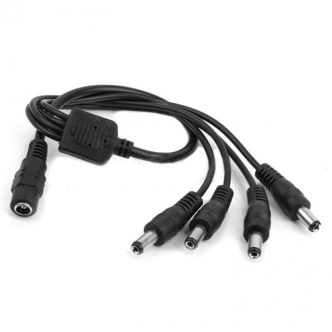 1 a 4 modi 1 da donna a 4 da uomo 5.5x2,1 mm Cavo di alimentazione continua per telecamere CCTV LED 1
