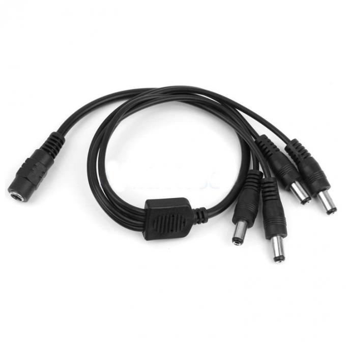 1 a 4 modi 1 da donna a 4 da uomo 5.5x2,1 mm Cavo di alimentazione continua per telecamere CCTV LED 2