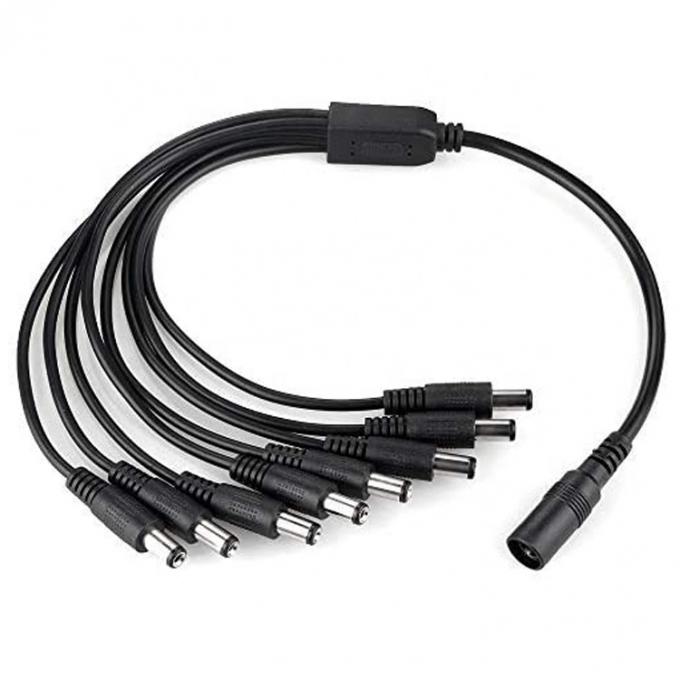 1 a 8 vie 1 da donna a 8 maschi 5.5x2.1 mm DC Power Supply Splitter Cable per telecamere CCTV LED Strip 1