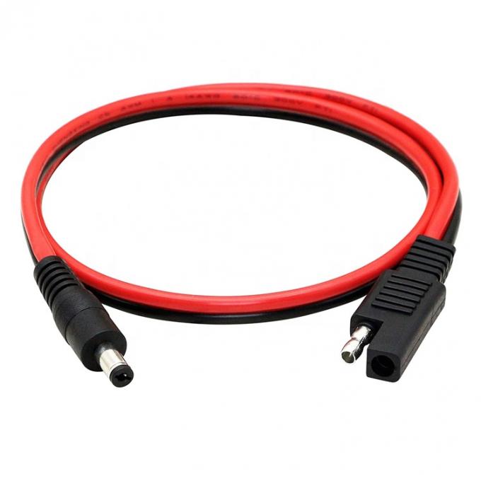 14AWG DC Plug 5.5x2.1mm Maschio a SAE 2 Pin Connectors Cable di estensione per pannello solare RV Automotive 0