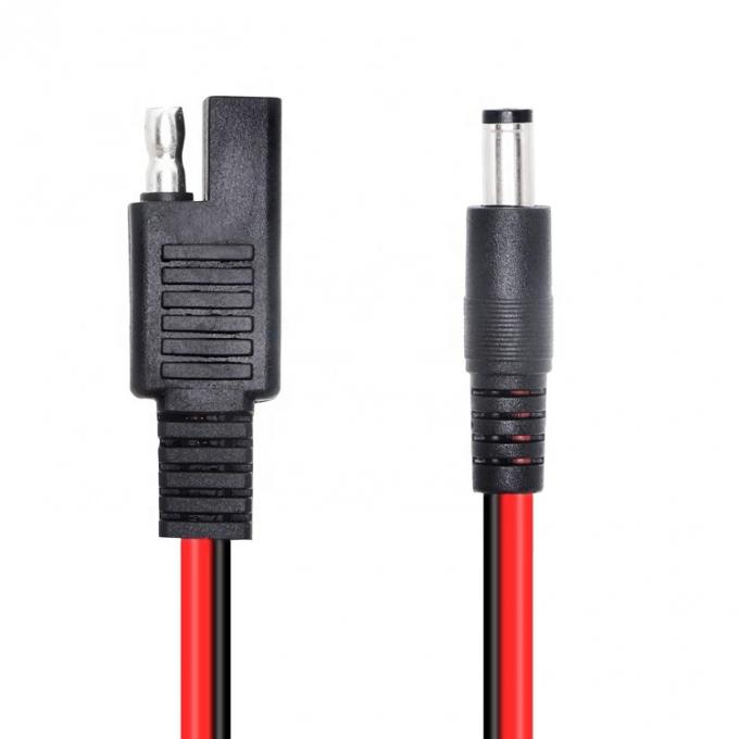 14AWG DC Plug 5.5x2.1mm Maschio a SAE 2 Pin Connectors Cable di estensione per pannello solare RV Automotive 1