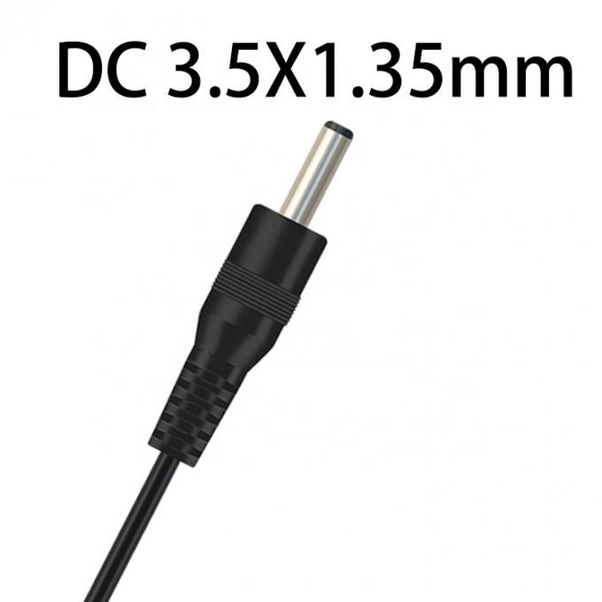 DC Barrel Jack Maschio 3.5x1.35mm a Stripped Wire Tinned Pigtail Bare End Cable 3