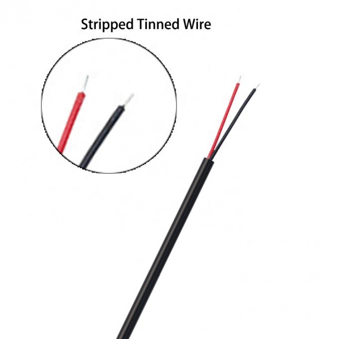 Personalizzazione Angolo 90 gradi DC Barrel Jack Maschio 3.5x1.35mm a Stripped Wire Tinned Pigtail Bare End Cable 4