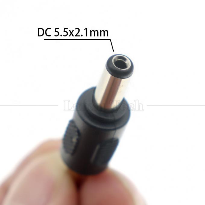 12V 24V maschio femmina 2.1mm X 5.5mm DC Jack a canna Adaptore di alimentazione per telecamera di videocamera a striscia a led 1