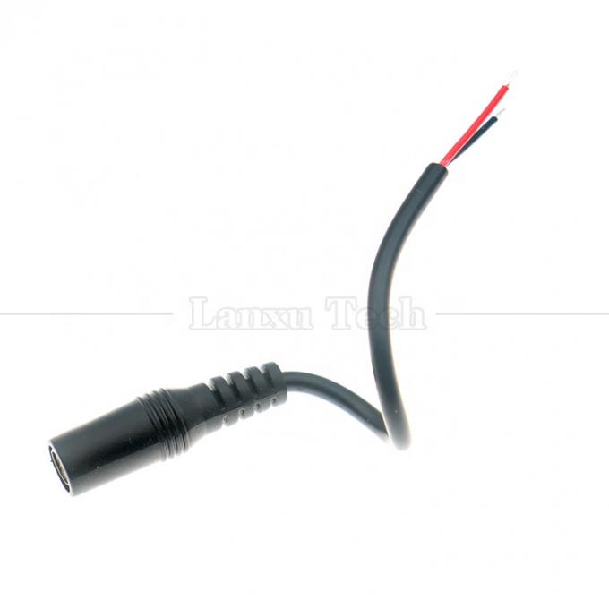 Cable di filo a canna femminile a corrente continua personalizzato 5.5x2.1mm connettore per aprire il cavo di filo pigtail in scatola per luce a led 7