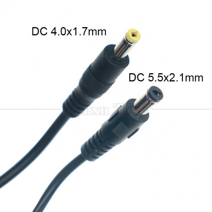 Alta qualità 18 20 22 24 26 28 AWG 5.5x2.1mm Maschio a 4.0x1.7mm Jack Maschio Cable di estensione di carica di alimentazione DC 3