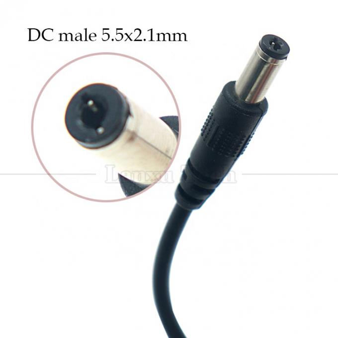 1m 3m 5m 10m 1A 2A 5A USB A Maschio a DC 5.5x2.1mm 3.5 1.35 4.0 1.7 Cavo caricabatterie Jack a canna per telecamera di CCTV a LED 3