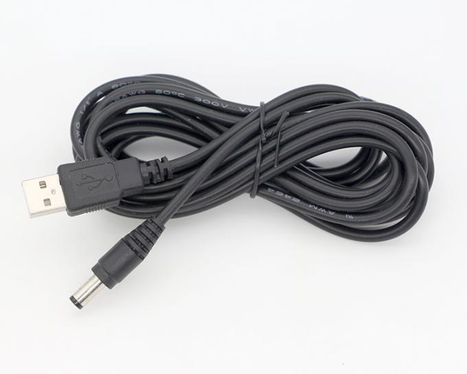 1m 3m 5m 10m 1A 2A 5A USB A Maschio a DC 5.5x2.1mm 3.5 1.35 4.0 1.7 Cavo caricabatterie Jack a canna per telecamera di CCTV a LED 8