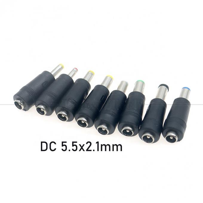 DC femmina 5.5x2.1mm a maschio DC 5.5x2.1 3.5x1.35 4.0x1.7 5.5x1.7 5.5x2.5 6.3x3.0 6.0x4.0 Adapter di conversione del connettore 4