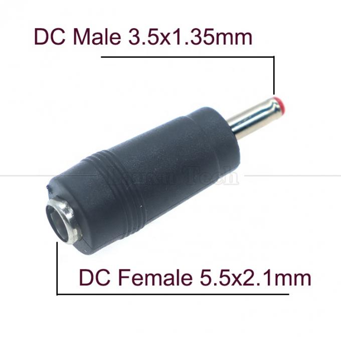 5.5x2.1 mm Adaptore di Jack di alimentazione DC da femmina a 3,5x1,35 mm maschio 1