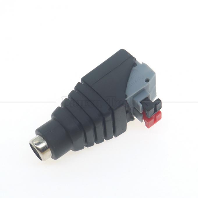 5V 12V pulsante di stampa senza saldatura DC 5.5*2.1mm maschio femmina Jack a 2p fili Cable Cable Connector per LED Strip Camera 5