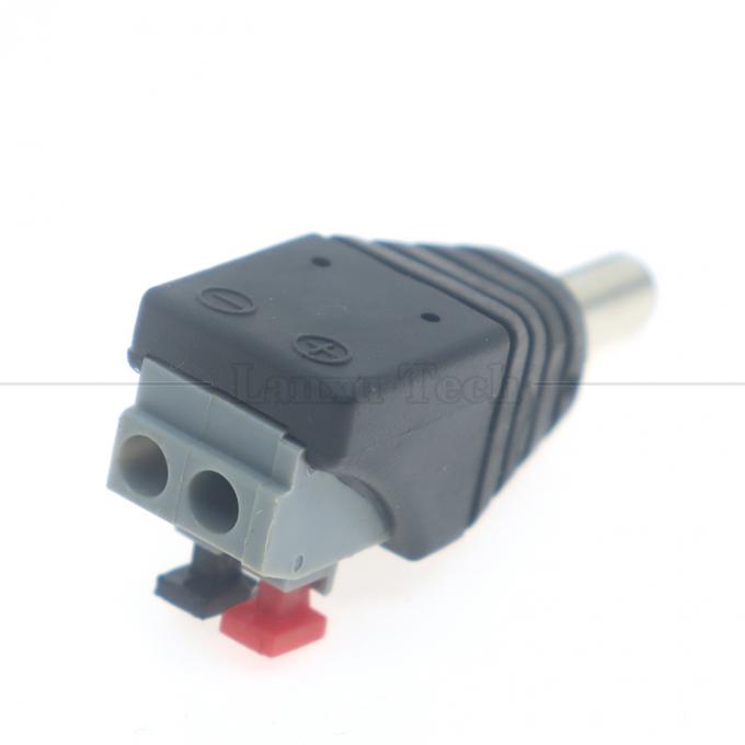 5V 12V pulsante di stampa senza saldatura DC 5.5*2.1mm maschio femmina Jack a 2p fili Cable Cable Connector per LED Strip Camera 4