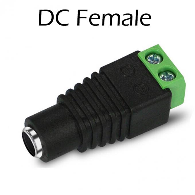 12v 24v senza saldatura 5.5x2.5mm 5.5x2.1mm Femminile connettore di presa di corrente DC Jack Adapter per telecamere CCTV 4