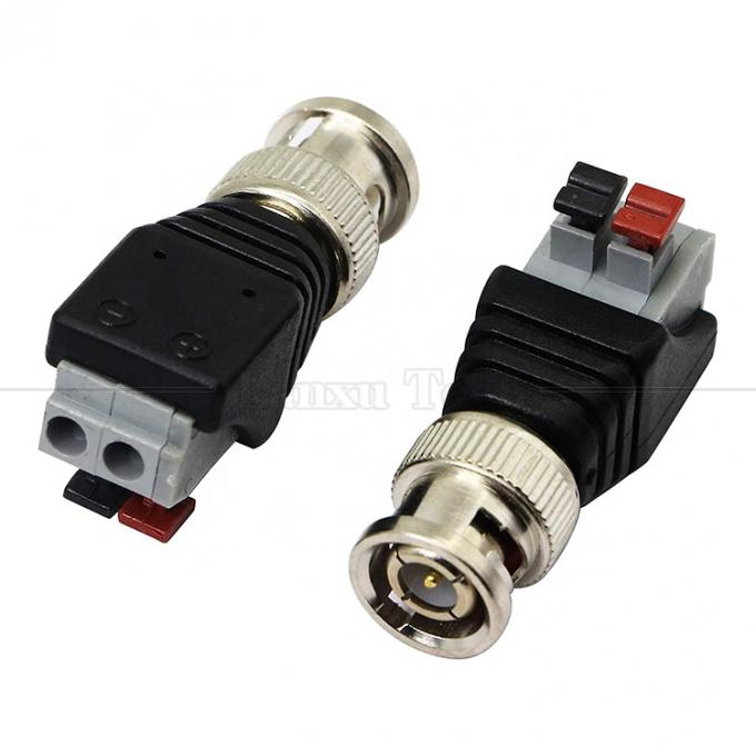 Terminal a vite senza saldatura 2 Pin Press Button BNC Male Female Connector Power Adapter per telecamera CCTV 2