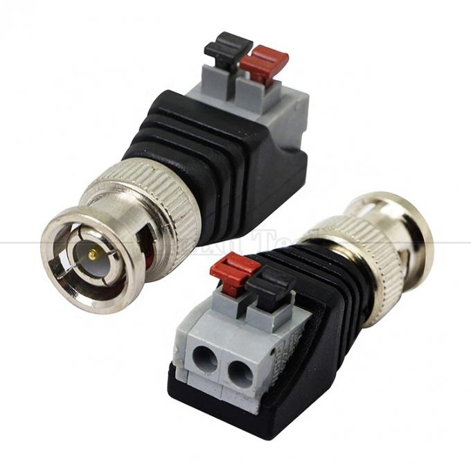 Terminal a vite senza saldatura 2 Pin Press Button BNC Male Female Connector Power Adapter per telecamera CCTV 4