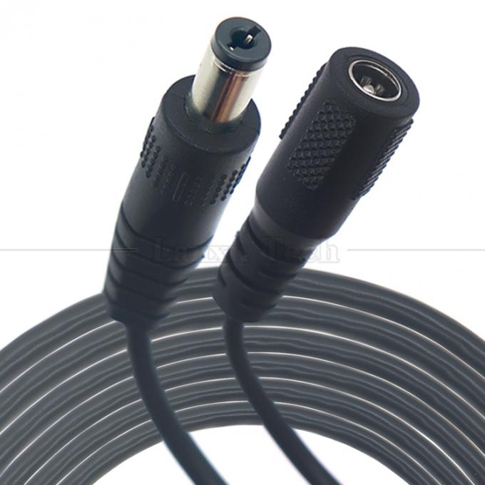 Custom 16AWG 18 20 22 24 26 28 AWG Maschio a Maschio 5.5x2.1mm 5.5x2.5mm 3.5x1.35mm 12V DC Plug Power Supply Extension Cable per CCTV 2