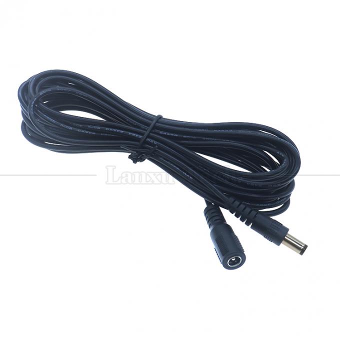 Custom 16AWG 18 20 22 24 26 28 AWG Maschio a Maschio 5.5x2.1mm 5.5x2.5mm 3.5x1.35mm 12V DC Plug Power Supply Extension Cable per CCTV 5