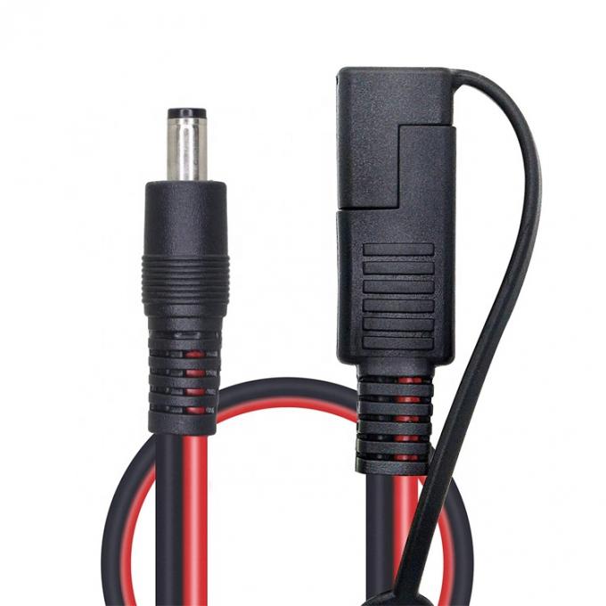 10A Fuse DC Jack 5.5x2.1mm a SAE Plug Power Extension Cable per caricabatterie a pannelli solari per moto 1