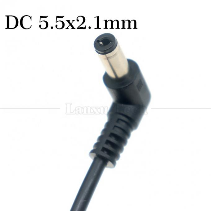 12V 24V maschio a maschio DC angolare connettore jack 5.5 * 2.1mm cabli di estensione dell'alimentazione 2