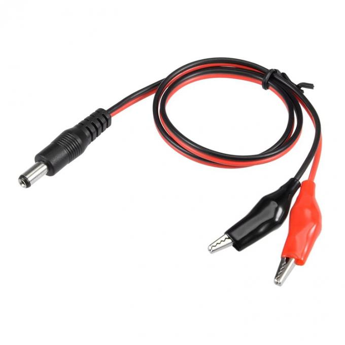 30cm DC Barrel Jack 5.5x2.1mm Maschio femmina a doppio clip alligatore alimentazione DC Cavo per telecamera CCTV 1