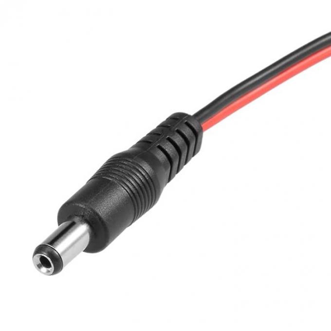 30cm DC Barrel Jack 5.5x2.1mm Maschio femmina a doppio clip alligatore alimentazione DC Cavo per telecamera CCTV 3