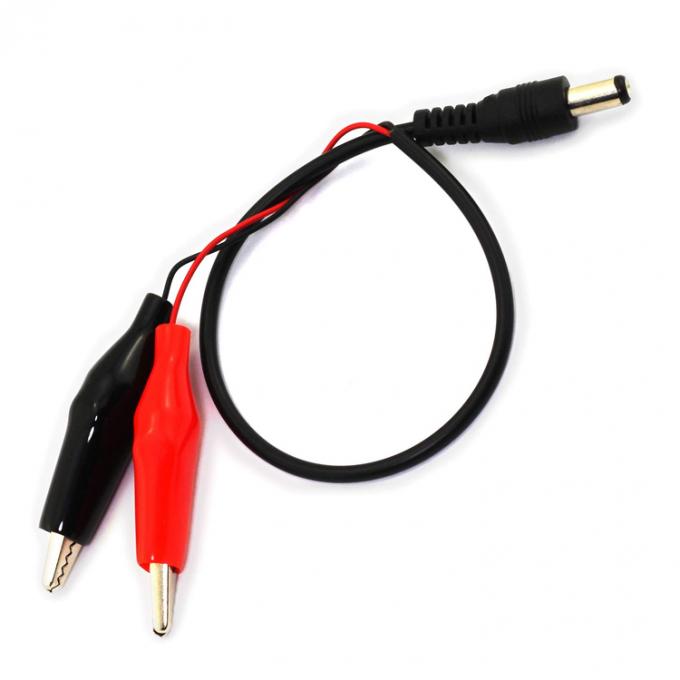 30cm DC Barrel Jack 5.5x2.1mm Maschio femmina a doppio clip alligatore alimentazione DC Cavo per telecamera CCTV 5
