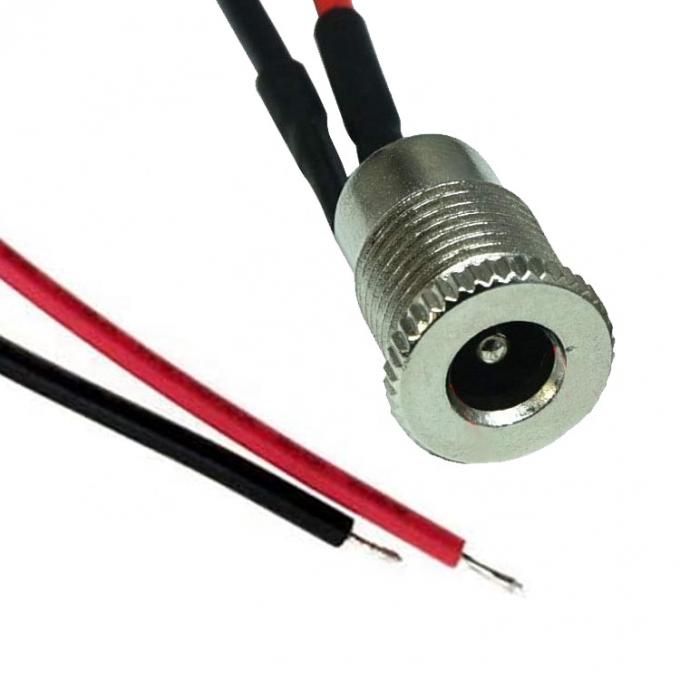 Femminile a filo montato DC099 Jack a canna presa 10A 5.5x2.1mm DC Power Adapter Cablo termico in scatola 3
