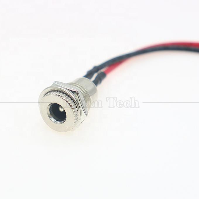 10cm 18AWG 5A pannello montato DC 099 presa femminile 5.5x2.1mm 2.5mm connettore a filo metallico per aprire fili in scatola cavo termico 4