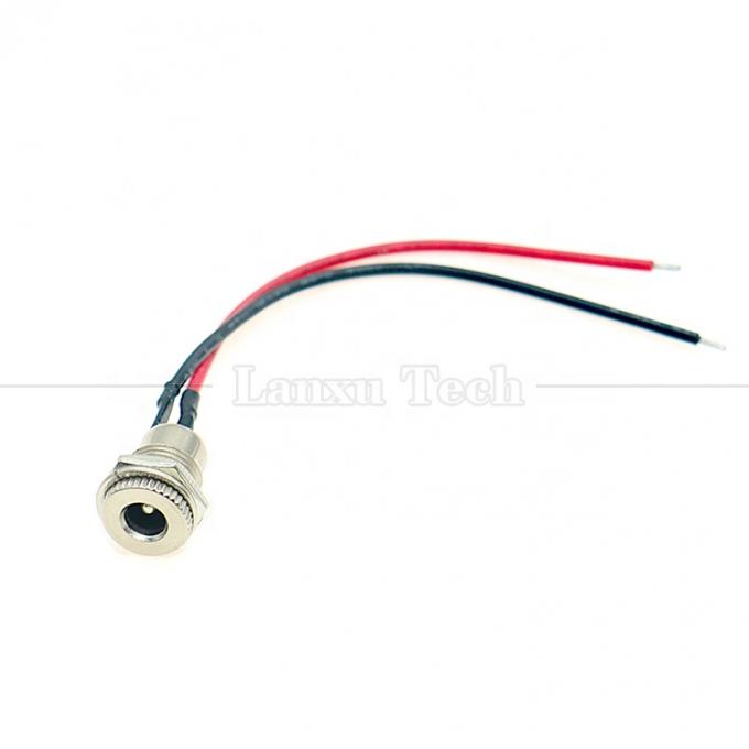 10cm 18AWG 5A pannello montato DC 099 presa femminile 5.5x2.1mm 2.5mm connettore a filo metallico per aprire fili in scatola cavo termico 5
